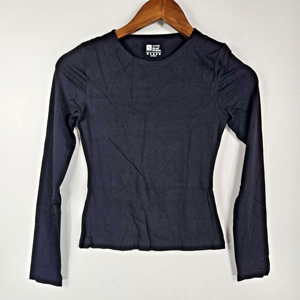HYZ Women's Size Small Black Long Sleeve Activewear‎ Top NWOT